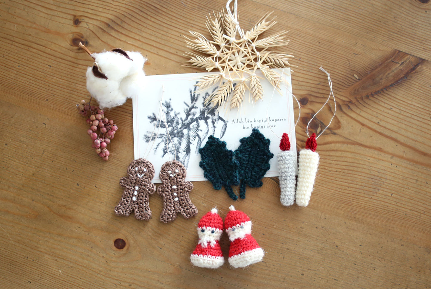 Various Christmas Ornament Crochet Patterns