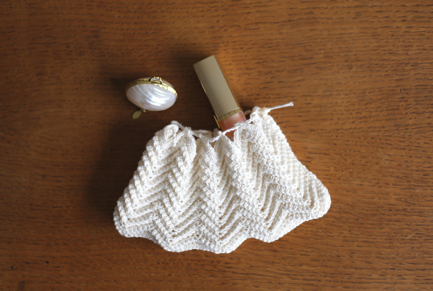 "Seashell pouch" Crochet Pattern